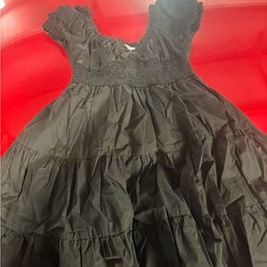 Princess Polly Black Ruffled Dress